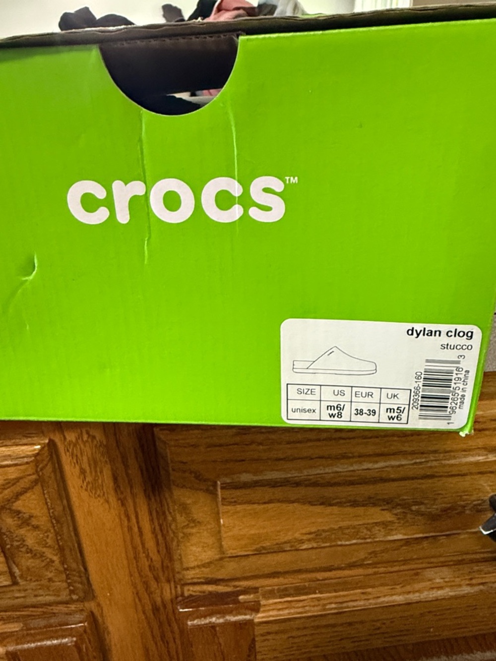 CROCS Classic Slide Clog - Ivory/Off-White - Picture 4 of 5